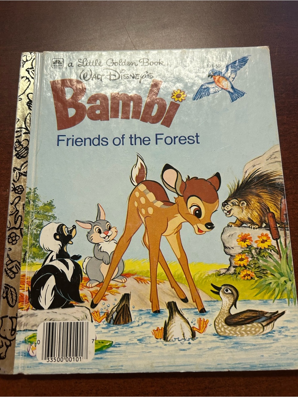 Vintage Little Golden Book Walt Disney Bambi Friends of the Forest